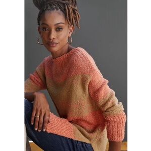 Anthropologie Pilcro Rugby Striped Knit Sweater